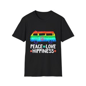 Funny Peace Love Shirt, Hippiness Peace Shirt, Hippie Bus T-shirt