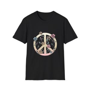 Floral Peace Sign Shirt, Peace Sign Shirt, Boho Floral T-shirt